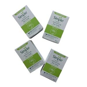 Simple Refreshing Bar Soap With Cucumber Extract 4.4 oz Each Lot Of 4